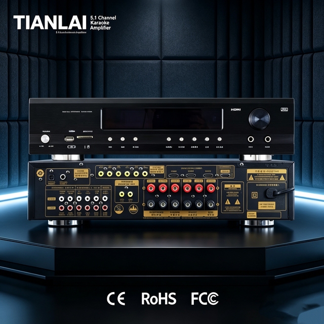 Tianlai AV-880 Professional Home Theater Karaoke 5.1 Channel Power Amplifier