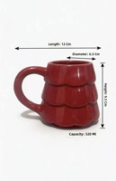Vente flash - Tasse en céramique en forme de sapin de Noël - Tasse rouge et verte - Tasse à café - Tasse à lait pour Noël