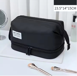 Sac de maquillage professionnel imperméable avec logo personnalisé, sac de voyage, trousse de toilette - Product Image 6