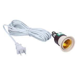 Convertidor de <span class=keywords><strong>portalámparas</strong></span> <span class=keywords><strong>con</strong></span> <span class=keywords><strong>enchufe</strong></span> para UE/EE. UU. E27, <span class=keywords><strong>con</strong></span> <span class=keywords><strong>interruptor</strong></span> de encendido/apagado, Cable de extensión de bombilla, <span class=keywords><strong>portalámparas</strong></span> E27 - Product Image 1