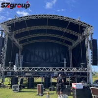Structure de scène en aluminium, treillis carré en aluminium pour cabine DJ et éclairage LED mobile