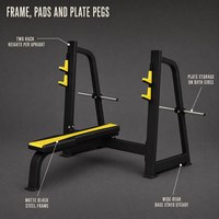YG Fitness -1033 Banc de musculation professionnel à charges plates, inclinées et déclinées