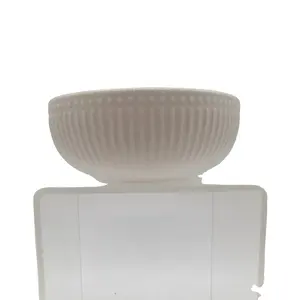 Stoneware 4 Inch 9.8cm Round Ceramic Bowl Ceramic Embossed Bowl C Garde White Glaze Mini Saucer