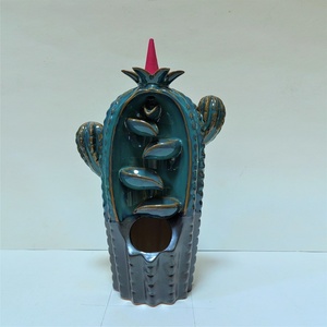 Wholesale Custom Ceramic Incense Burner Porcelain Waterfall <b>Aroma</b> <b>Diffuser</b> for Aromatic Use - Product Image 1