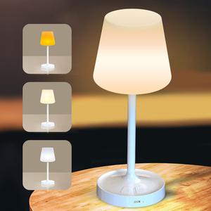 Waterproof lampshade Portable Shower Lamp Rechargeable Dimmable <b>Bedside</b> <b>Table</b> Lamp Suitable for Bedroom,Kitchen,Camping,Outdoor - Product Image 1