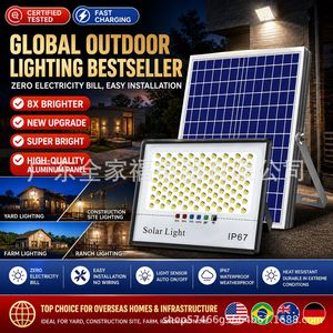 Lámpara Solar LED de Aluminio, Impermeable, para Montaje en Pared Exterior, 12V, Alto Lumen, Iluminación Solar para Jardín y Caminos - Product Image 4