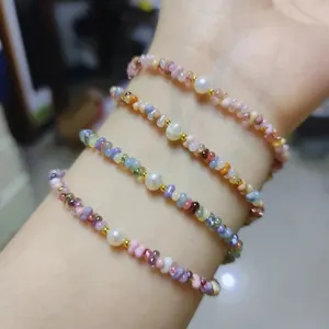 Wholesale Custom Cute Pearl Bead 2*4mm Tiny Colorful Glass Peanut Beads Beaded Miyuki Handmade Adjustable Bracelets For Women