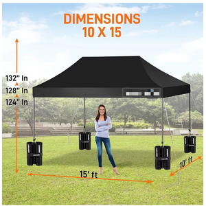 Tentes d'auvent personnalisées en usine de 10*10 pieds 10*15 pieds 10*20 pieds Tentes chapiteau de <span class=keywords><strong>protection</strong></span> UV pour l'exposition d'exposition pour les événements - Product Image 6