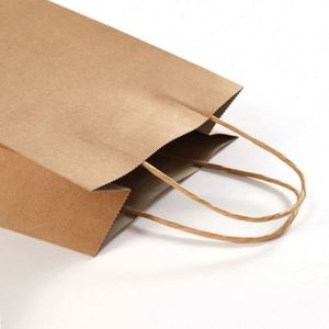 Sacs en papier kraft verticaux modernes personnalisés grand format avec impression sérigraphique - Emballage promotionnel pour la livraison de nourriture, les boutiques de cadeaux, les magasins de vêtements - Product Image 4