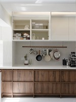 Ensemble complet multifonctionnel Villa Maison Bois Design moderne Armoires de cuisine Armoire de cuisine de qualité