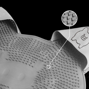 Tapis de massage des pieds en silicone en forme de cochon, pour bain relaxant et frottement du dos, idéal pour le lavage des pieds dans la salle de bain - Product Image 3