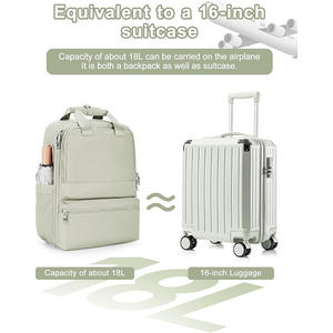 Sac de voyage unisexe grande capacité en polyester, sac à dos d'affaires multifonctionnel et tendance pour ordinateur, fermeture éclair étanche - Product Image 4