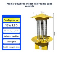 Lampe Solaire LED Anti-Moustiques Étanche pour Extérieur, Piège à Insectes Grande Surface, Contrôle des Nuisibles pour Terres Agricoles, Vergers, Jardins et Cours