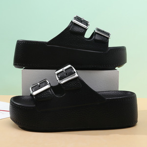 Sandalias de Plataforma para Mujer Guru, con Punta Redonda, Tira Ancha, Aumentan la Altura, para el Verano - Product Image 2