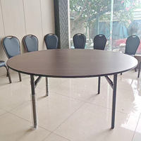 Table à manger pliante moderne, table de banquet longue personnalisable pour usage commercial, 10 à 20 places, table à manger moderne pour restaurant et maison