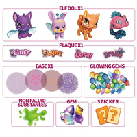 Œuf surprise féerique fantastique, boîte mystère, jouet de collection, figurines miniatures d'elfes, à assembler soi-même, cadeau, capsule surprise pour enfants
