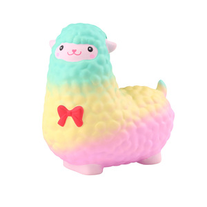 Cute Sheep <b>Squishy</b> Toy Soft Slow Rebound Plastic Promotional Gift For Kids And Adults With Custom Logo Printing - Product Image 2