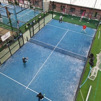 Padel Worker WPT Type Panoramique Padel Court À Vendre Padel Court Sécurité Extérieur et intérieur avec toit
