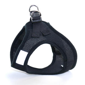 通気性メッシュ調整可能カスタムステップ空気中犬ハーネス小型犬用プルベストコントロール - Product Image 2