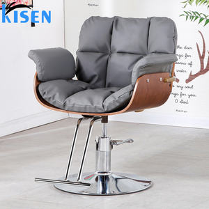 Kisen Venta caliente pelo negro y muebles de salón de belleza y peluquería de acero inoxidable Silla de estilo de peluquería para barbería <span class=keywords><strong>Mujer</strong></span> - Product Image 3