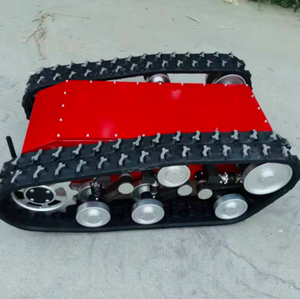 Châssis <span class=keywords><strong>de</strong></span> robot à chenilles en caoutchouc pour robot <span class=keywords><strong>de</strong></span> petite taille, déplacement à 6 km/h environ - Product Image 5
