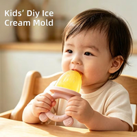 Moule à glaçons en silicone 6 cavités en forme d'ours pour bébé, sans BPA, pour lait maternel et fruits, plateau de congélation pour sucettes de dentition, moule à glaçons pour bébé