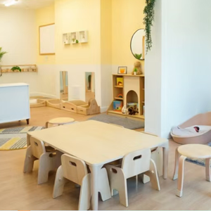 Set di Tavolo <span class=keywords><strong>e</strong></span> Sedie in Legno Montessori per Bambini, Arredamento per Asili <span class=keywords><strong>e</strong></span> Scuole Materne, Attrezzatura per Attività dei Bambini - Product Image 3