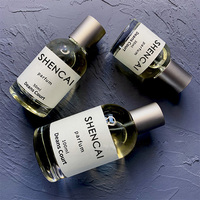 Botella de Perfume de Vidrio Vacía Personalizable de Alta Calidad, 30ml 50ml 100ml, Cilíndrica, Transparente, con Tapa, para Hombre