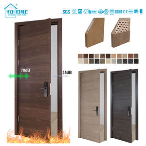 Fábrica de puertas cortafuegos en China Australia Puertas cortafuegos estándar Clasificación interna Apartamento de hotel de madera 90 minutos AS <span class=keywords><strong>1905</strong></span> Puerta cortafuegos - Product Image 5