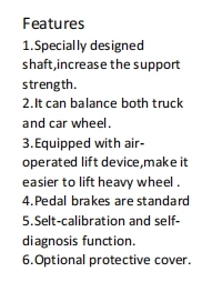 Balanceadora de Neumáticos DS-1300 HUAQI, 200 rpm, Capacidad de 70 kg, Máquina de Balanceo de Ruedas de Buena Calidad y Fácil de Usar - Product Image 2