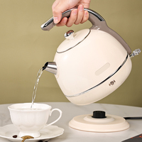 Bouilloire en acier inoxydable 1000W, technologie d'ébullition rapide, design ergonomique, sans BPA, caractéristiques de sécurité et détails chromés élégants