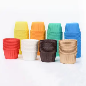 100PCS Molds PET Paper Cupcake Liners Wrappers Baking Cups Muffin Dessert  Cookie 