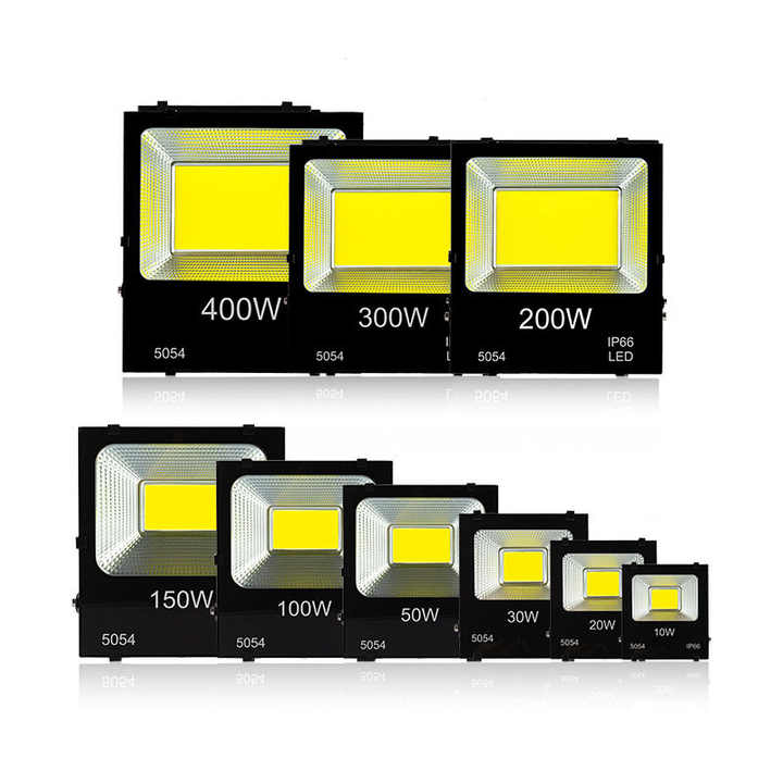 Papasbox Projecteur LED Extérieur 100W 9000LM - IP65 Blanc Froid 6500K