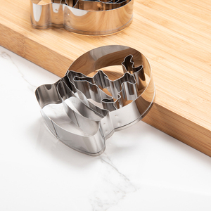 6個ステンレス鋼冬雪グローブクッキーカッタークリスタルボールクッキー型DIYケーキ型ベーキング器具クッキーカッターセット - Product Image 4