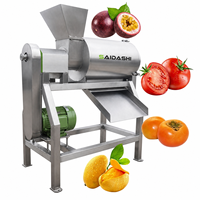 RVS-apparatuur voor de verwerking van fruitpulp voor de productie van mango-, tomaten- en bessenpuree en -saus in fabrieken.