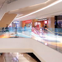 Affichage à LED rigide transparent flexible du cristal P6 avec les écrans flexibles internes collants de la fenêtre LED