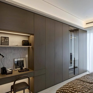 Modern Style <b>Sliding</b> <b>Swing</b> Custom-made Durable Wardrobe Light Feature Bedroom Furniture Hotels-Factory Price - Product Image 4
