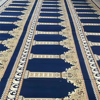 Tapis ignifuge pour église royale, tapis de prière Wilton antidérapant, 100 % nylon, motif imprimé, bouclé, tapis mural pour mosquée