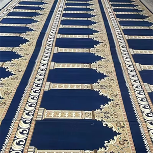 Royal Church <span class=keywords><strong>Carpet</strong></span> 100% Nylon Anti-Skip Wilton Alfombra de oración con patrón impreso <span class=keywords><strong>Loop</strong></span> Pile Alfombra de mezquita de pared a pared - Product Image 1