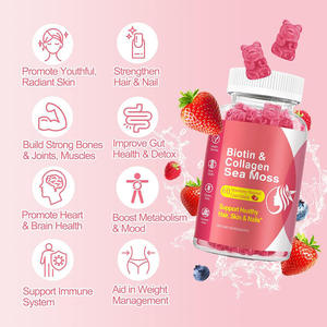 OEM ODM คอลลาเจนเปปไทด์แบบกัมมี่, คอลลาเจนผสมไบโอติน, กรดไฮยาลูโรนิก และวิตามินซี ดี เค2 บี12 เอ อี สำหรับผิว ผม เล็บ - Product Image 3