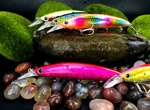 Esche da Pesca Galleggianti Tipo Minnow 110mm 20g, <span class=keywords><strong>Esca</strong></span> Rigida in Plastica <span class=keywords><strong>per</strong></span> Pesca in Acqua Salata e Dolce, <span class=keywords><strong>per</strong></span> Bass e <span class=keywords><strong>Trota</strong></span> - Product Image 5