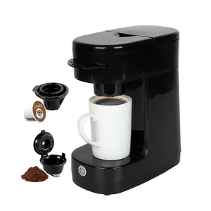 EFORU Máquina de Café de Una Sola Taza, Cafetera Portátil de 14Oz para Espacios Pequeños