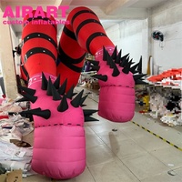 Décoration de club : Jambes gonflables géantes en forme de chaussures à talons hauts pour exposition