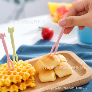 Fourchettes à fruits en plastique, outils à dessert, design coloré et mignon pour gâteaux et friandises - Product Image 4