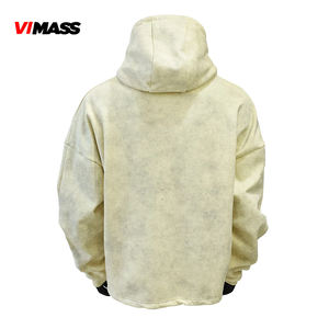 Nuova Felpa Oversize in Cotone Pesante con Collo Alto e Zip a Stella, Stile Streetwear Casual Trendy per Uomo, Personalizzabile - Product Image 3