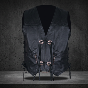 Gilet en cuir de style européen pour hommes de meilleure qualité Nouveau design Respirant Imperméable Toile Racing Usage décontracté OEM Fermeture éclair Coupe-vent - Product Image 3
