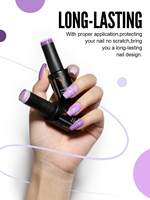 YOKEFELLOW Elegant Series Purple Gel Vernis à Ongles Set 10ML Vernis Gel UV de haute qualité à tremper