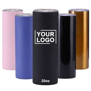 Vaso Térmico de Acero Inoxidable de 20 oz con Logotipo Personalizado al por Mayor, Delgado, con Purpurina, para Sublimación, Aislamiento Térmico, Ecológico - Product Image 1