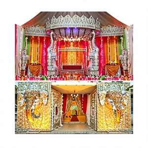 Tamil Wedding <b>Elephant</b> Theme Mandap <b>Decor</b> Traditional Indian Wedding FRP <b>Elephant</b> Mandap Grand <b>Elephant</b> Design Wedding Mandap - Product Image 1