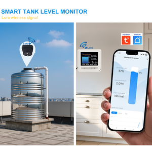 टेक रिमोट ऐप कंट्रोल स्मार्ट ग्राउंड वाटर लेवल सेंसर डिजिटल अल्ट्रासोनिक लेवल वाटर टैंक सेंसर वाईफाई - Product Image 2